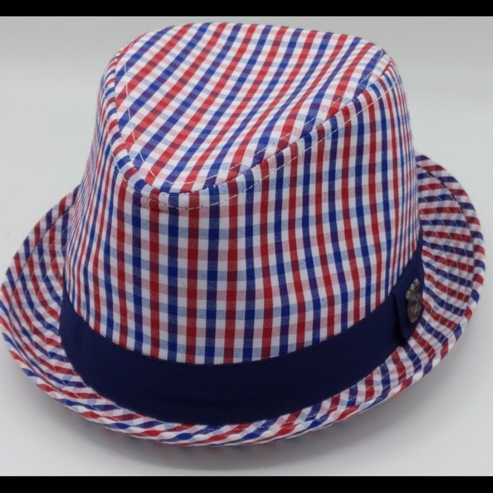 NWT Nick Graham Plaid Fedora